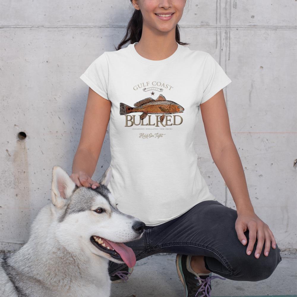Fishing Gulf Red Drum Redfish Bull Red T-Shirt