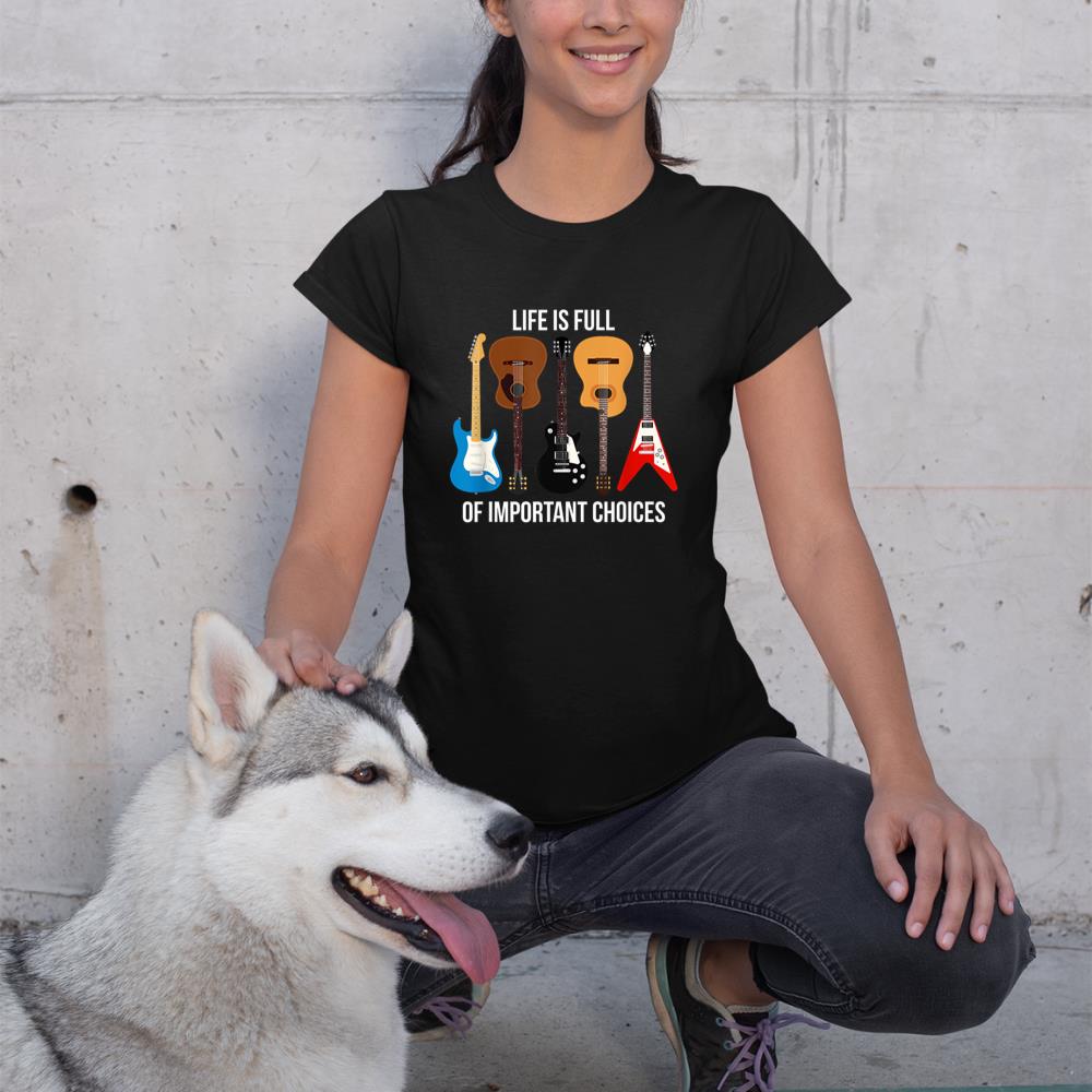 Funny Guitar Player T-Shirt - Rock Guitar Design Apparel T-Shirt
