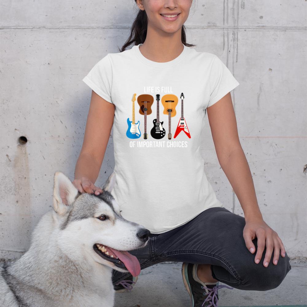 Funny Guitar Player T-Shirt - Rock Guitar Design Apparel T-Shirt