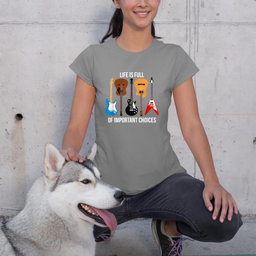 Funny Guitar Player T-Shirt - Rock Guitar Design Apparel T-Shirt