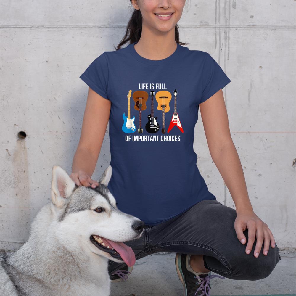 Funny Guitar Player T-Shirt - Rock Guitar Design Apparel T-Shirt