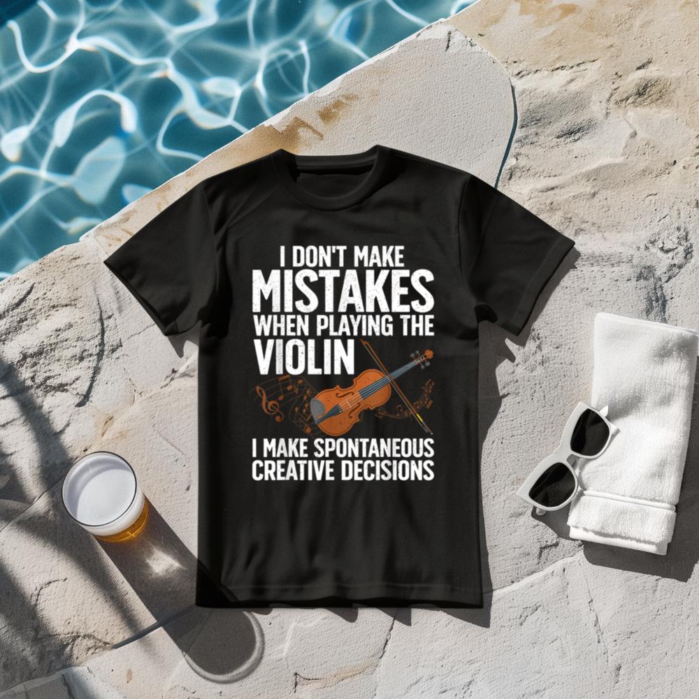 Funny Violin For Men Women Violin Player Orchestra Teacher T-Shirt