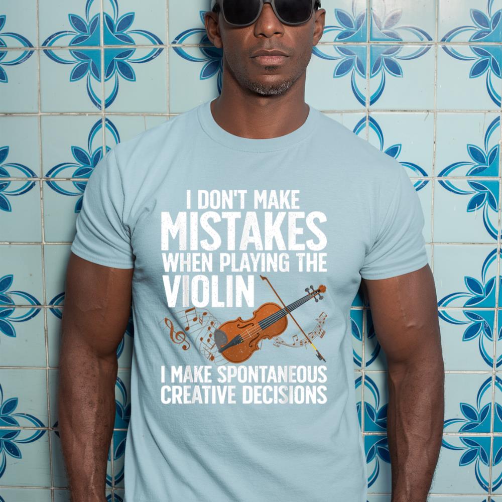 Funny Violin For Men Women Violin Player Orchestra Teacher T-Shirt