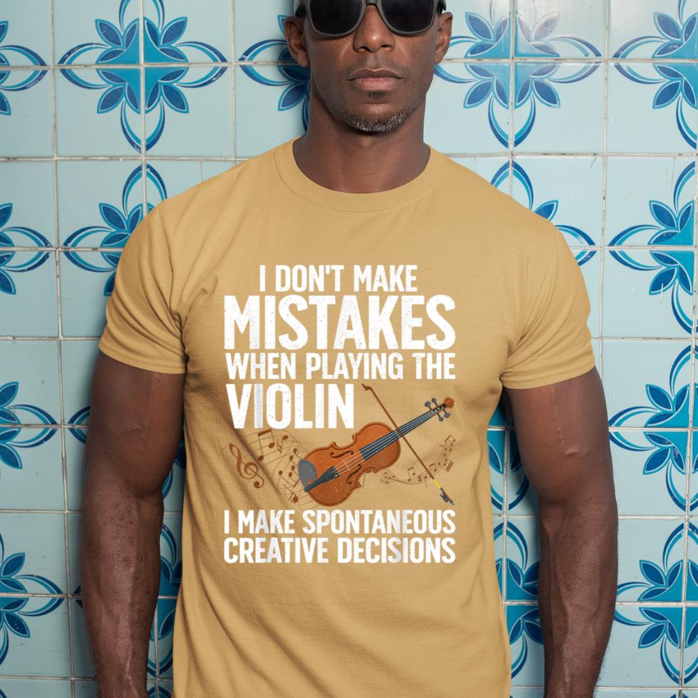 Funny Violin For Men Women Violin Player Orchestra Teacher T-Shirt