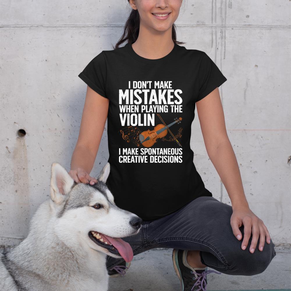 Funny Violin For Men Women Violin Player Orchestra Teacher T-Shirt