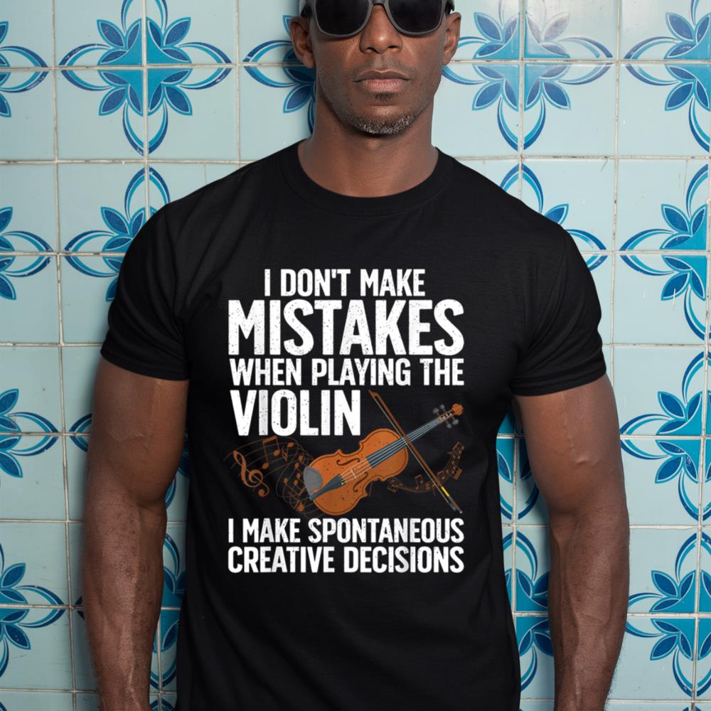 Funny Violin For Men Women Violin Player Orchestra Teacher T-Shirt