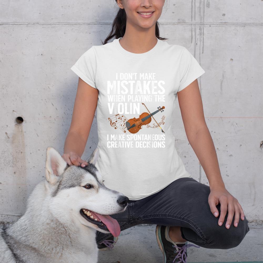 Funny Violin For Men Women Violin Player Orchestra Teacher T-Shirt