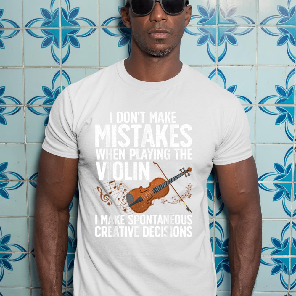 Funny Violin For Men Women Violin Player Orchestra Teacher T-Shirt
