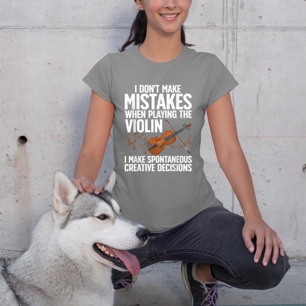 Funny Violin For Men Women Violin Player Orchestra Teacher T-Shirt