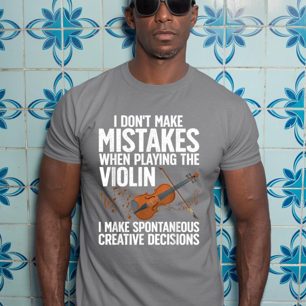Funny Violin For Men Women Violin Player Orchestra Teacher T-Shirt