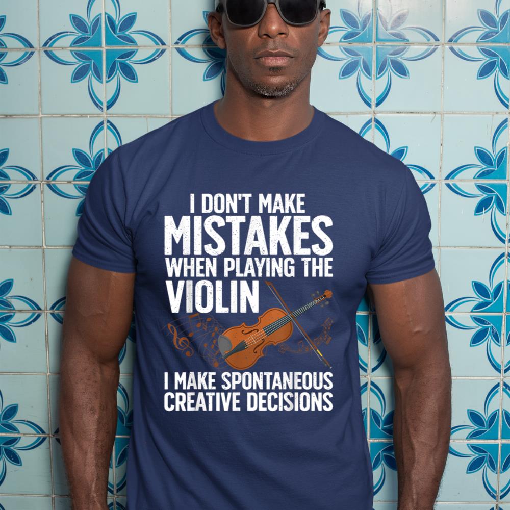 Funny Violin For Men Women Violin Player Orchestra Teacher T-Shirt