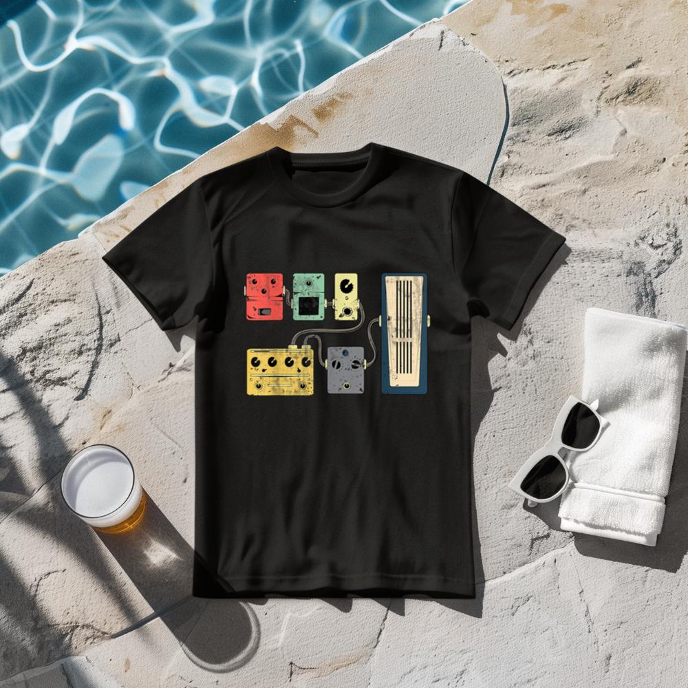 Guitar Player Pedal Board Guitarist Gifts  Playing Guitars T-Shirt