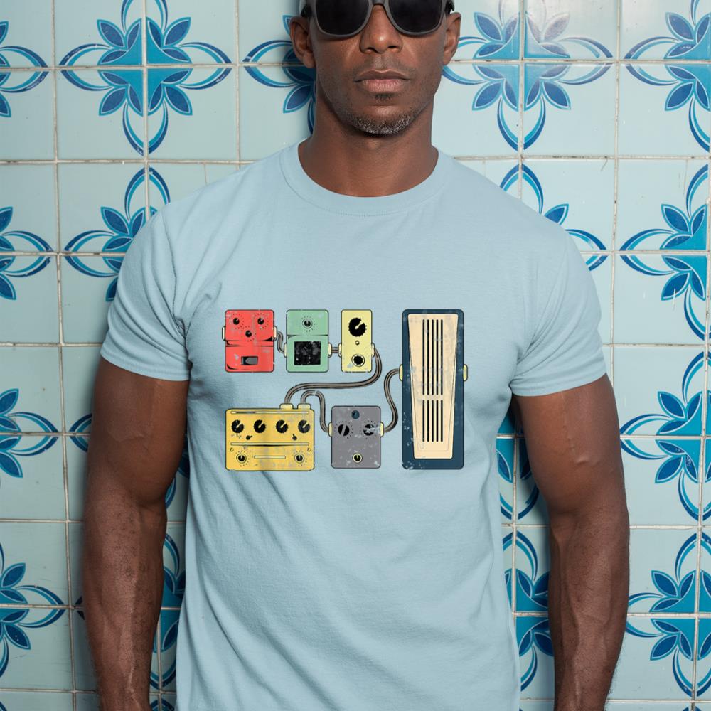 Guitar Player Pedal Board Guitarist Gifts  Playing Guitars T-Shirt