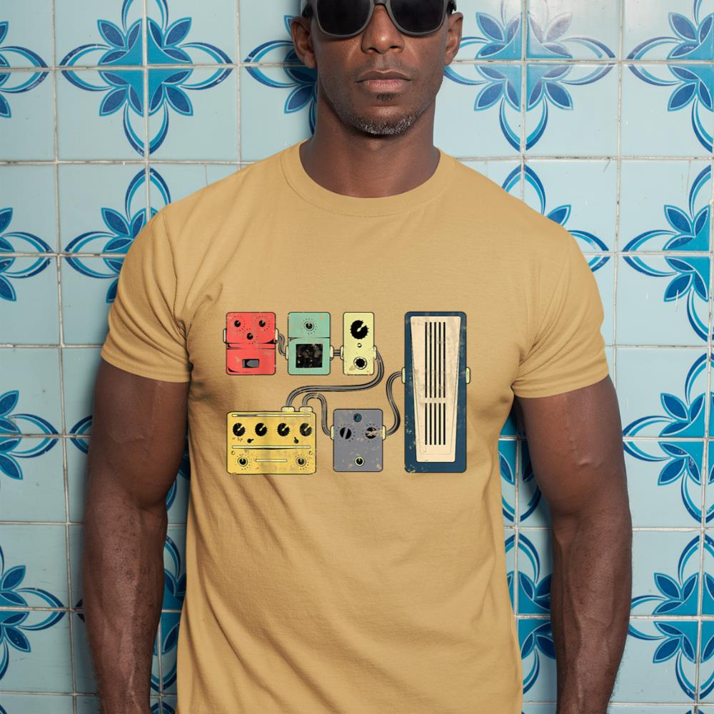 Guitar Player Pedal Board Guitarist Gifts  Playing Guitars T-Shirt