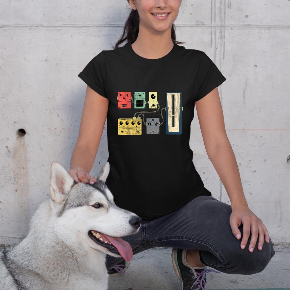 Guitar Player Pedal Board Guitarist Gifts  Playing Guitars T-Shirt