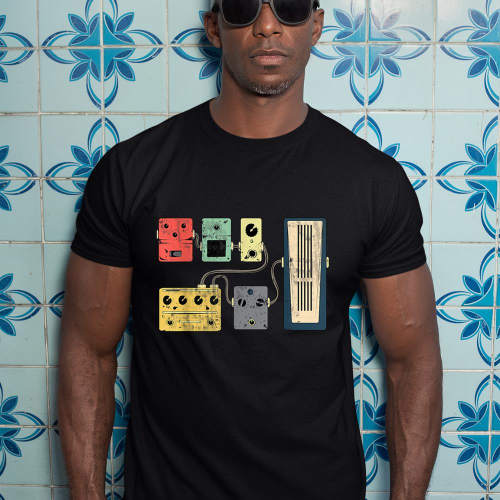 Guitar Player Pedal Board Guitarist Gifts  Playing Guitars T-Shirt