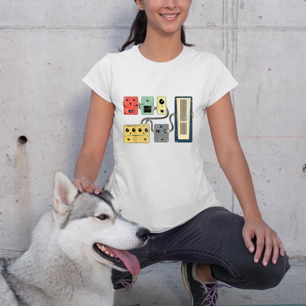 Guitar Player Pedal Board Guitarist Gifts  Playing Guitars T-Shirt