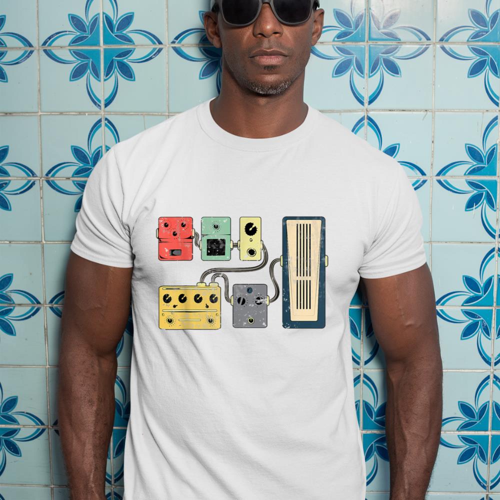 Guitar Player Pedal Board Guitarist Gifts  Playing Guitars T-Shirt