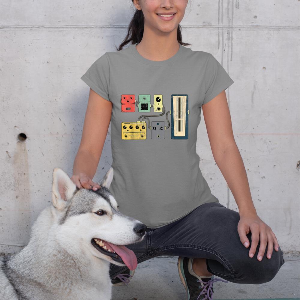 Guitar Player Pedal Board Guitarist Gifts  Playing Guitars T-Shirt
