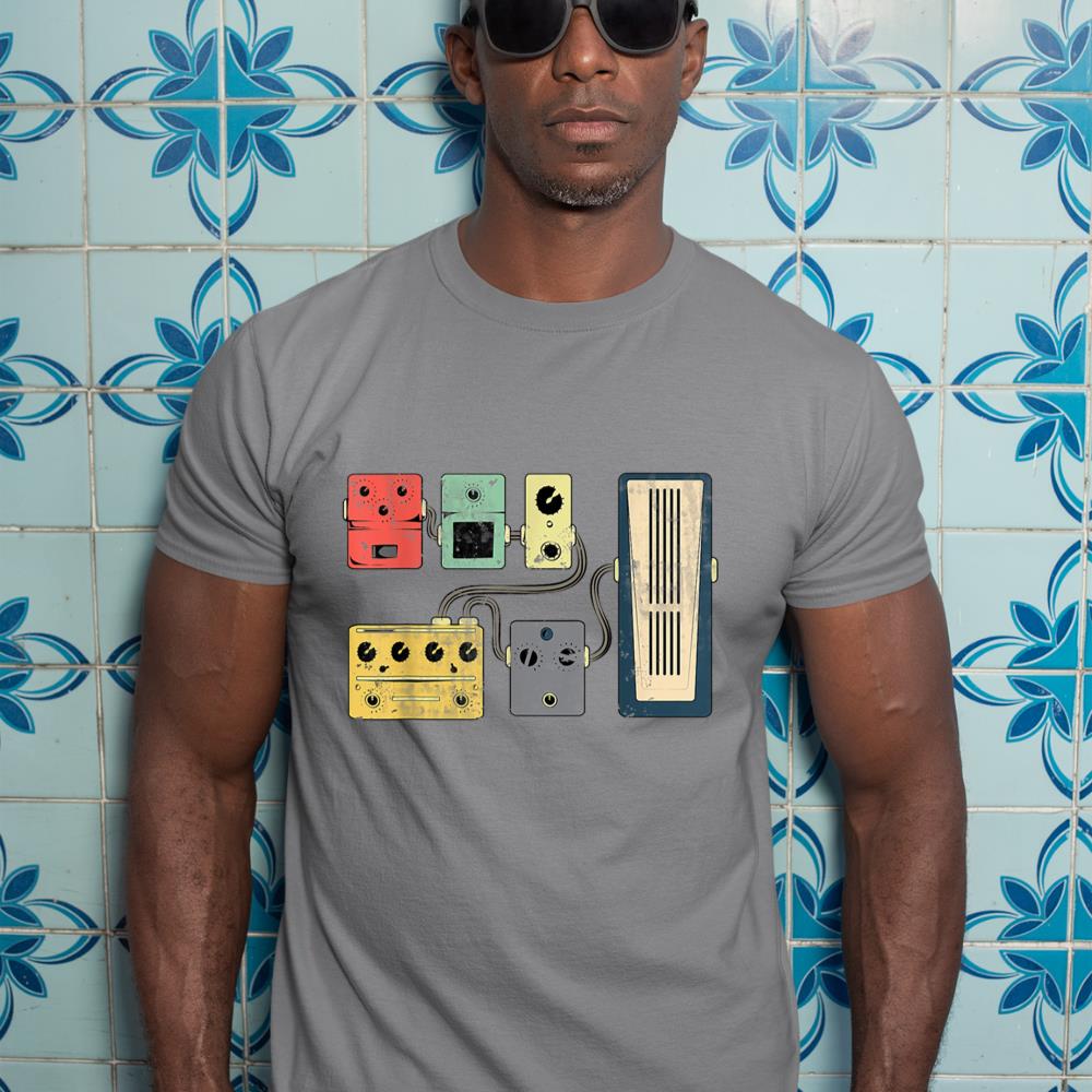 Guitar Player Pedal Board Guitarist Gifts  Playing Guitars T-Shirt