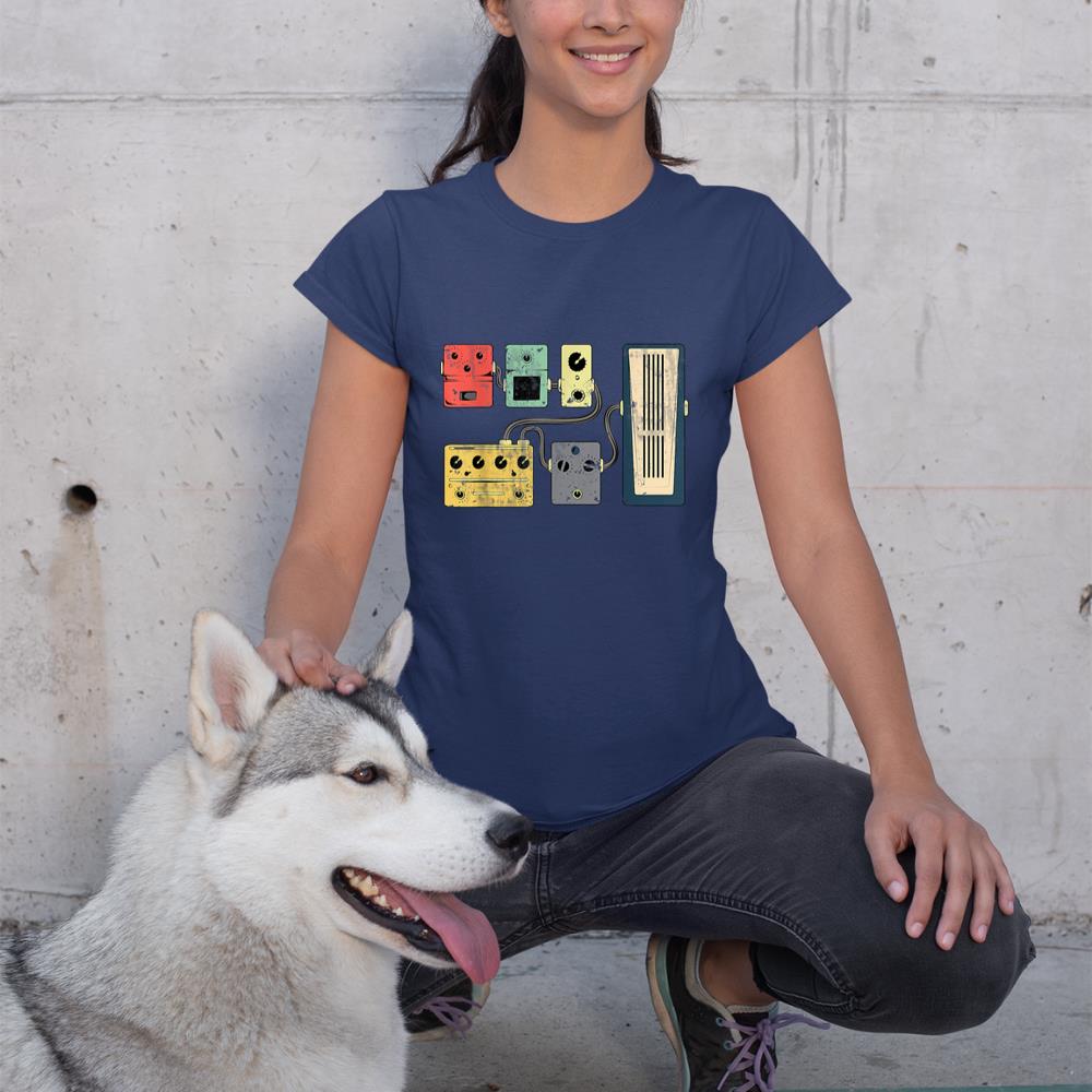 Guitar Player Pedal Board Guitarist Gifts  Playing Guitars T-Shirt