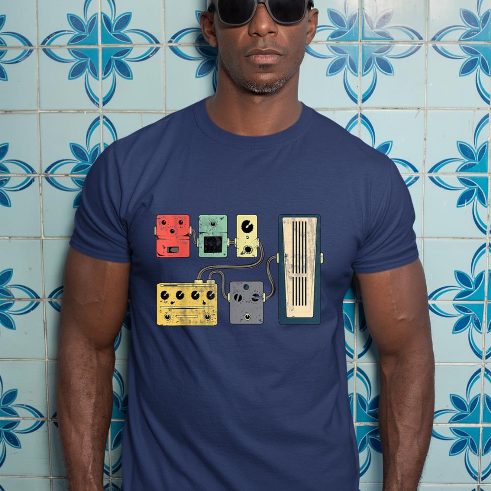 Guitar Player Pedal Board Guitarist Gifts  Playing Guitars T-Shirt