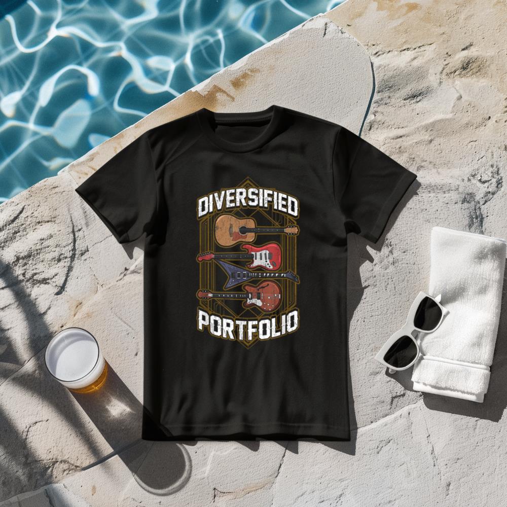 Guitarist Guitar Collector Musician - Diversified Portfolio T-Shirt
