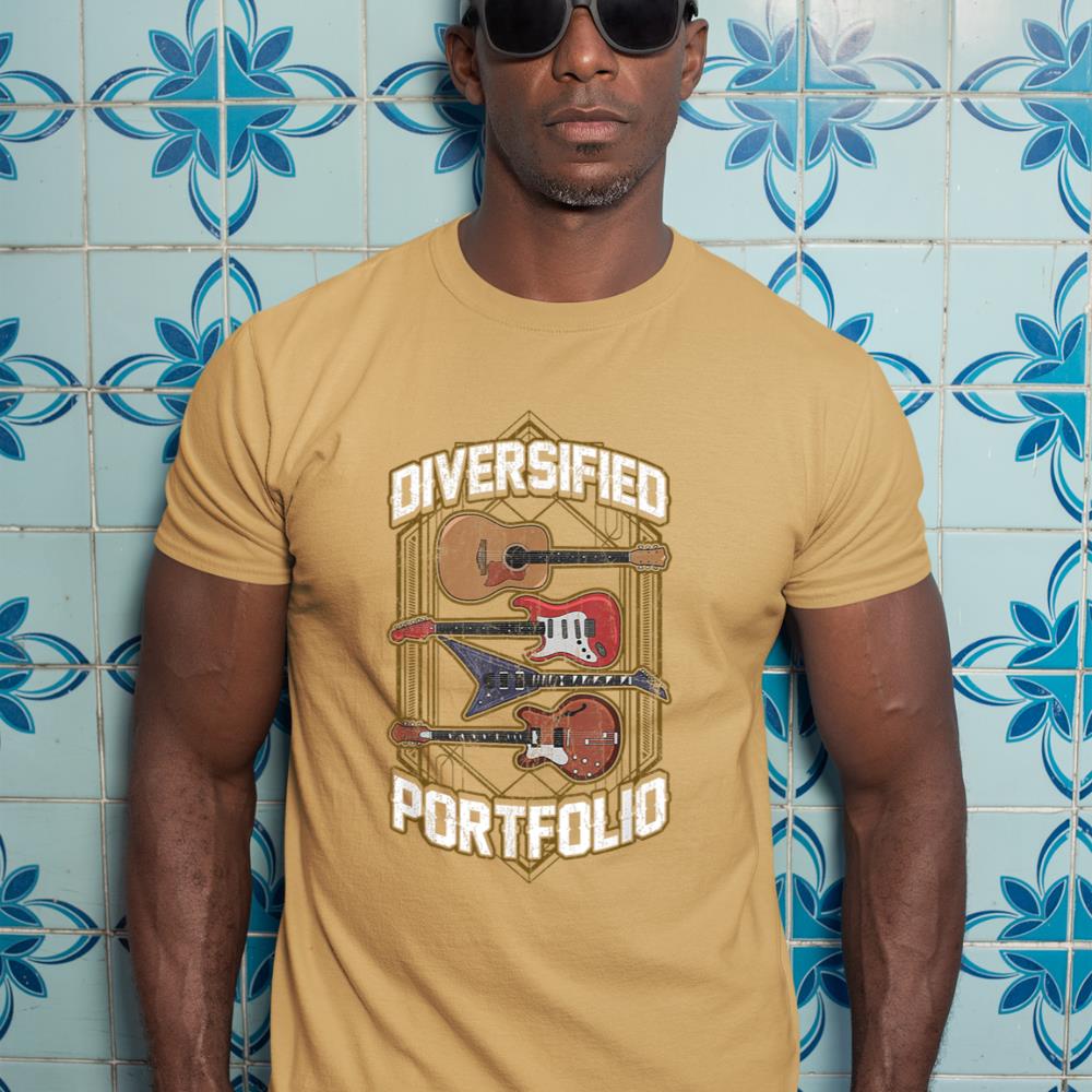Guitarist Guitar Collector Musician - Diversified Portfolio T-Shirt