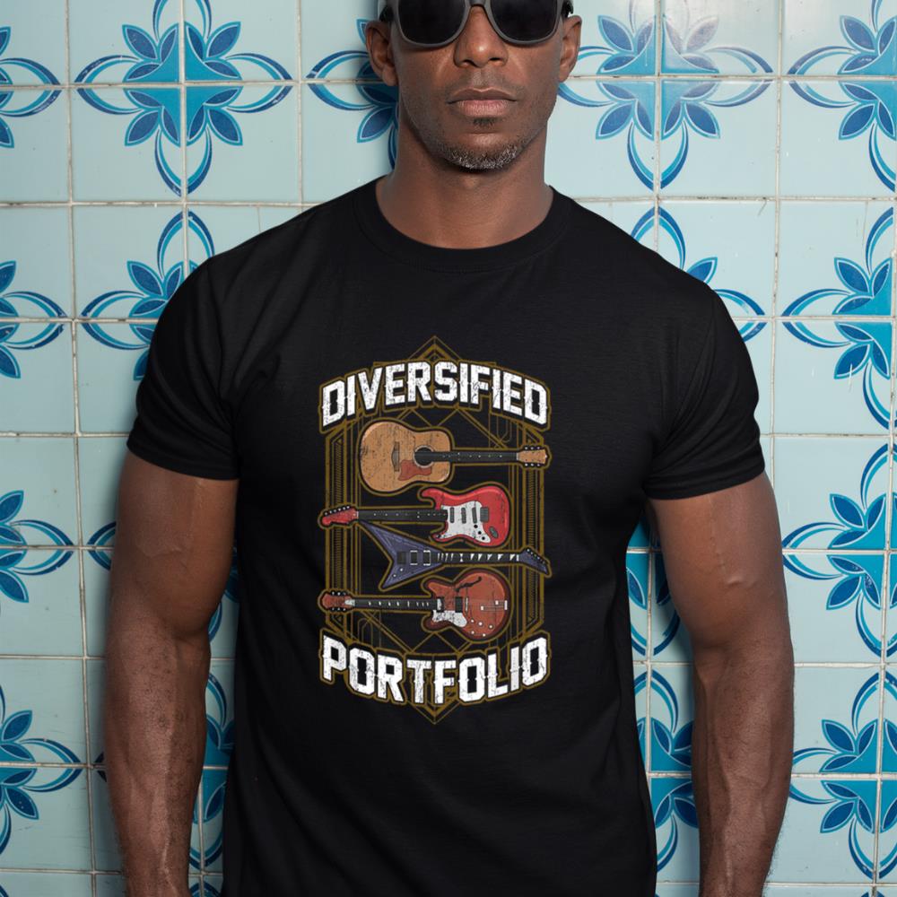 Guitarist Guitar Collector Musician - Diversified Portfolio T-Shirt