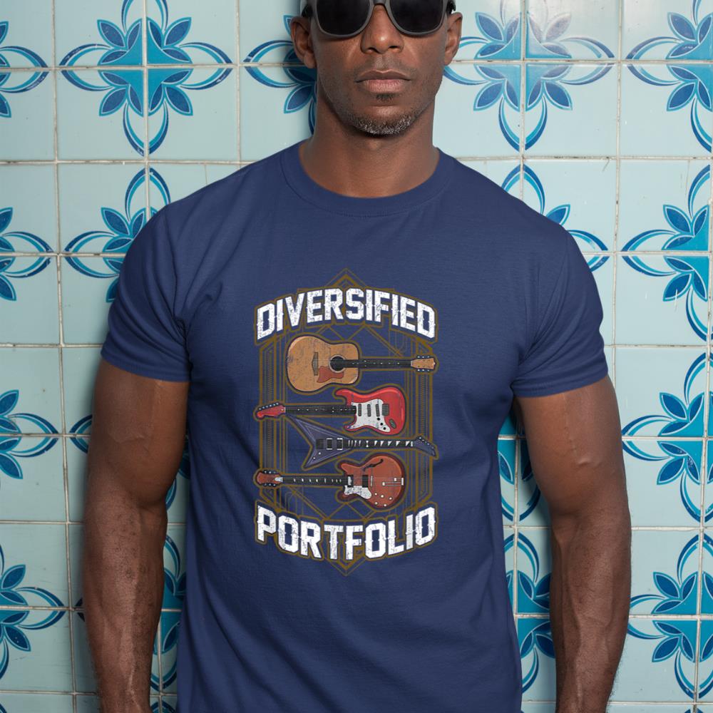 Guitarist Guitar Collector Musician - Diversified Portfolio T-Shirt