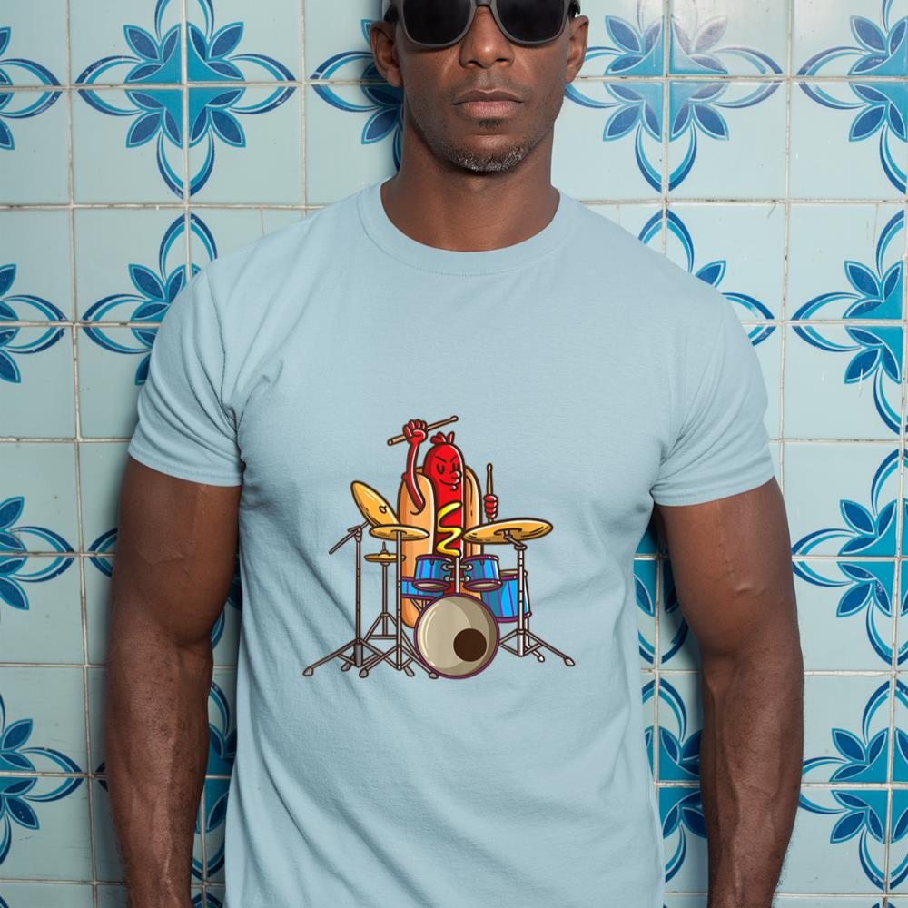 Hotdog Drummer Shirt Drum and Bass Percussionist Music Shirt Tank Top T-Shirt