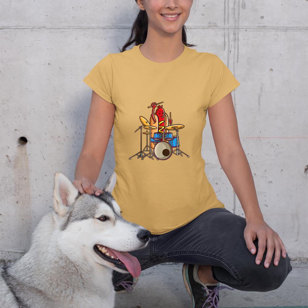 Hotdog Drummer Shirt Drum and Bass Percussionist Music Shirt Tank Top T-Shirt