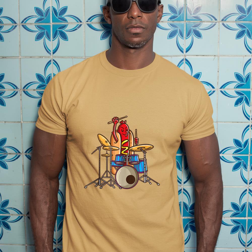 Hotdog Drummer Shirt Drum and Bass Percussionist Music Shirt Tank Top T-Shirt