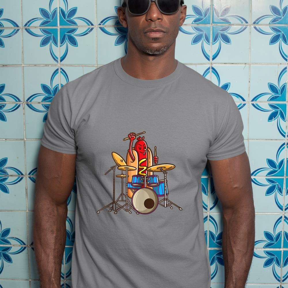 Hotdog Drummer Shirt Drum and Bass Percussionist Music Shirt Tank Top T-Shirt