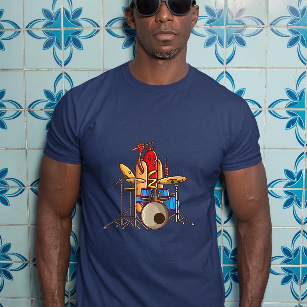 Hotdog Drummer Shirt Drum and Bass Percussionist Music Shirt Tank Top T-Shirt