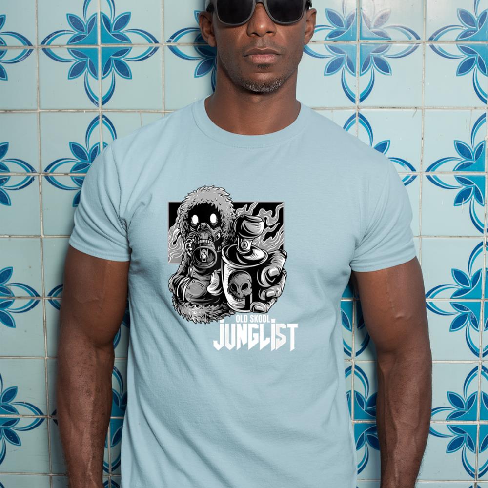 Junglist Raver Spray Can EDM Drum And Bass T-Shirt