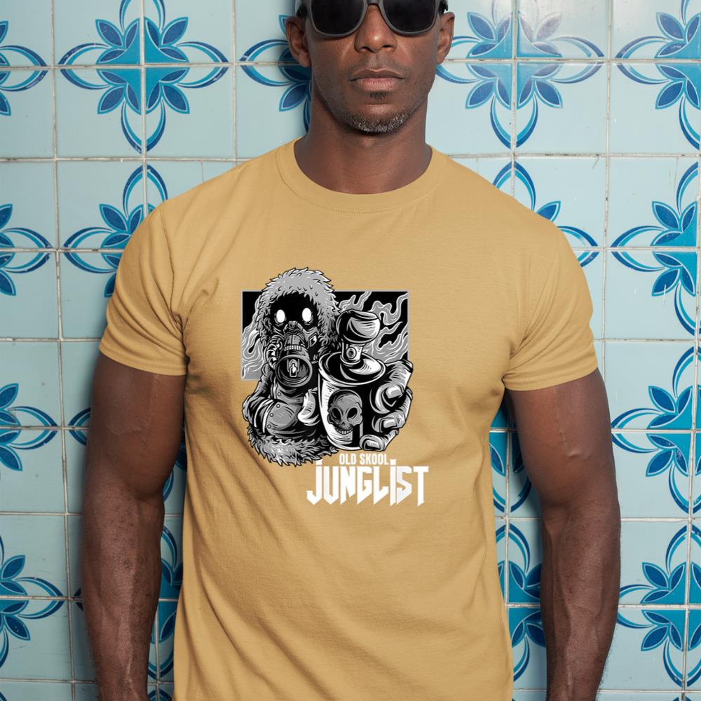 Junglist Raver Spray Can EDM Drum And Bass T-Shirt
