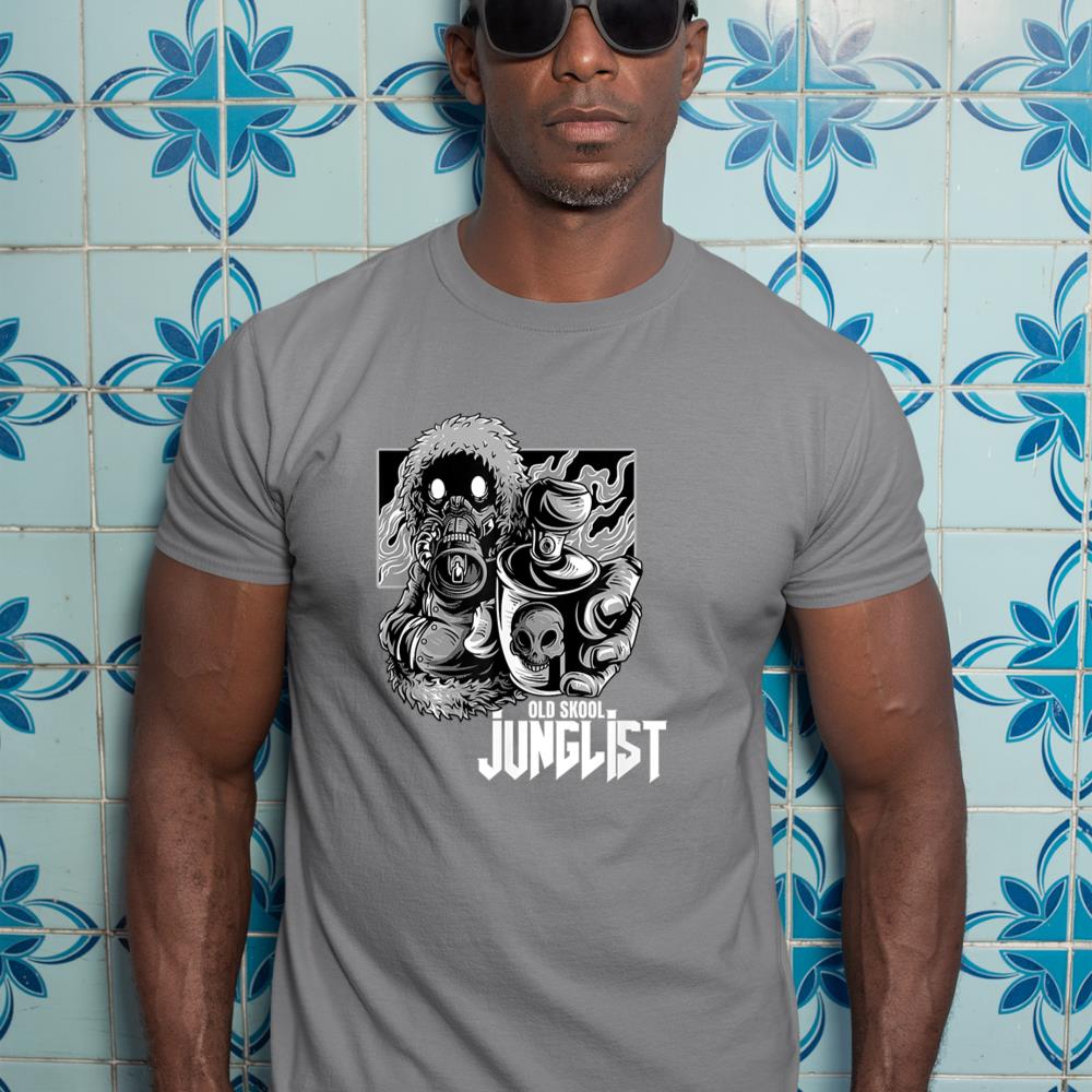 Junglist Raver Spray Can EDM Drum And Bass T-Shirt
