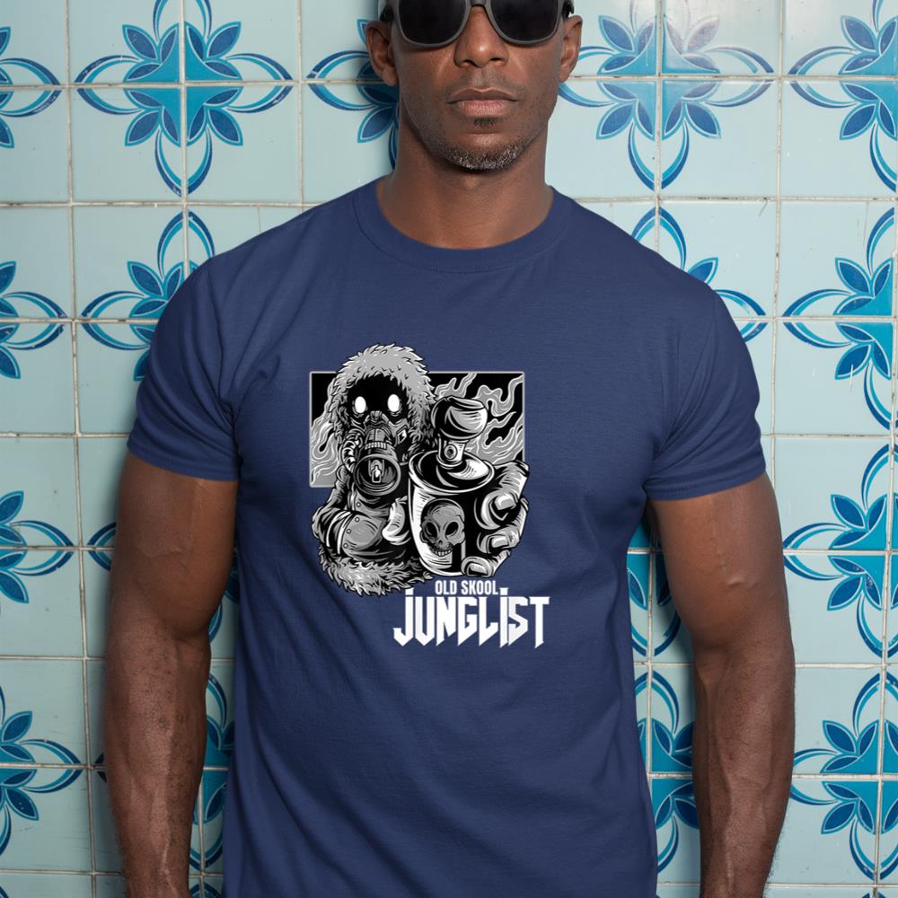 Junglist Raver Spray Can EDM Drum And Bass T-Shirt