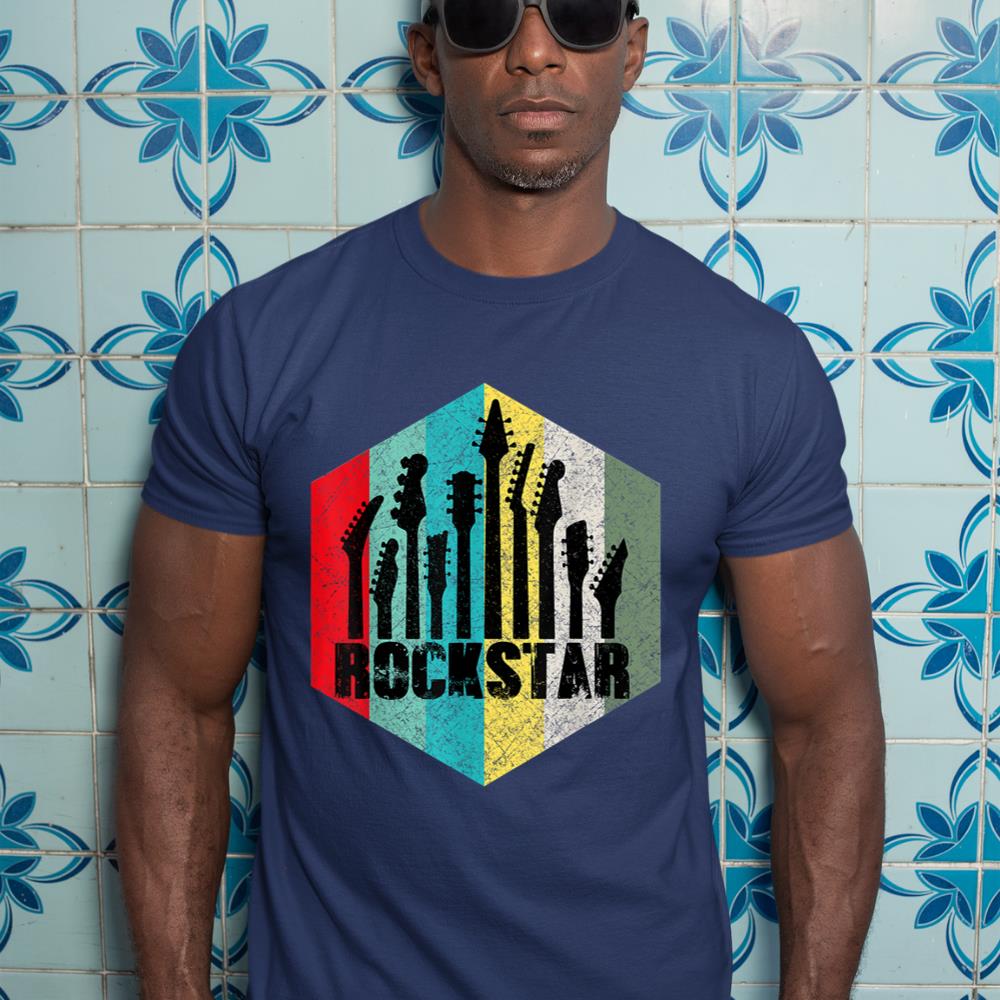 Kids Music Tshirt Rockstar Kids Tshirt Vintage Guitar Tshirt T-Shirt