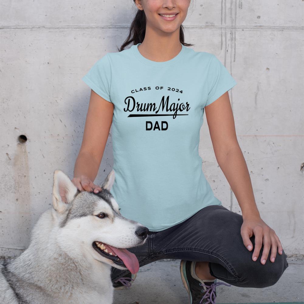 Mens Drum Major Dad Class 2024 Shirt - Marching Band Family T-Shirt