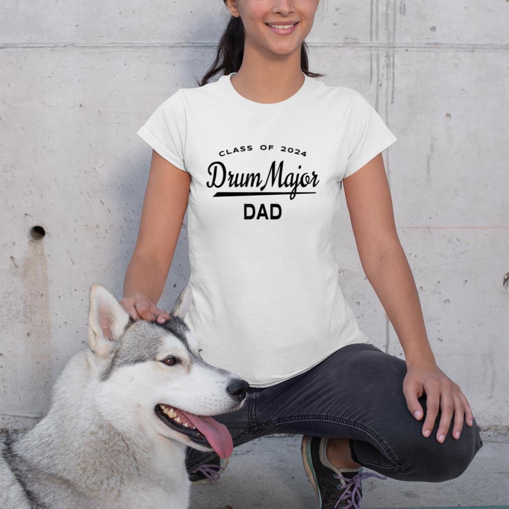 Mens Drum Major Dad Class 2024 Shirt - Marching Band Family T-Shirt