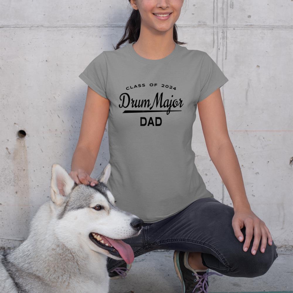 Mens Drum Major Dad Class 2024 Shirt - Marching Band Family T-Shirt
