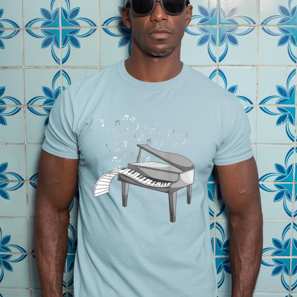 Music Notes Pianist Classical Musical Instrument Piano T-Shirt