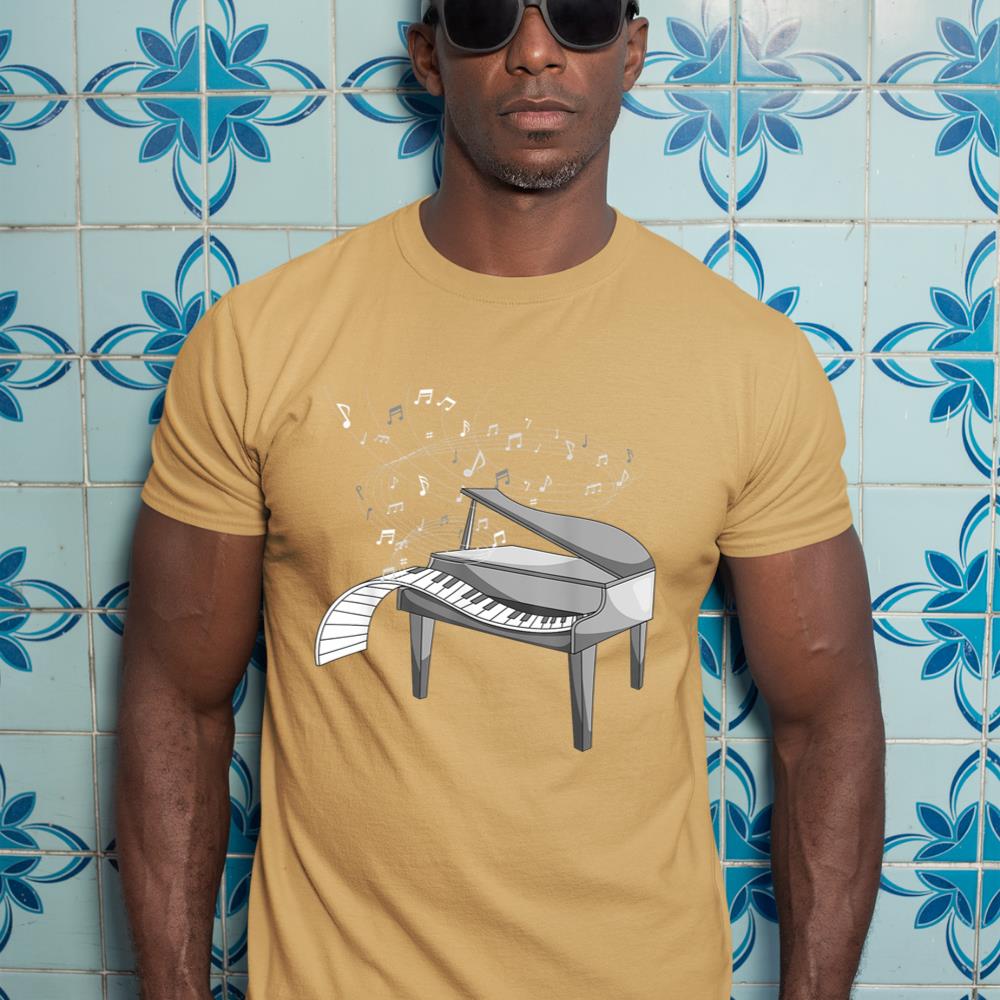 Music Notes Pianist Classical Musical Instrument Piano T-Shirt