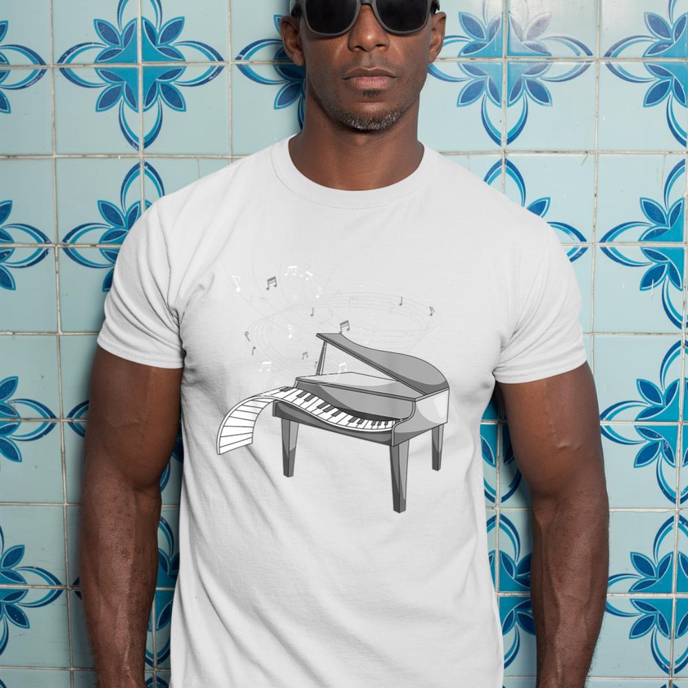 Music Notes Pianist Classical Musical Instrument Piano T-Shirt
