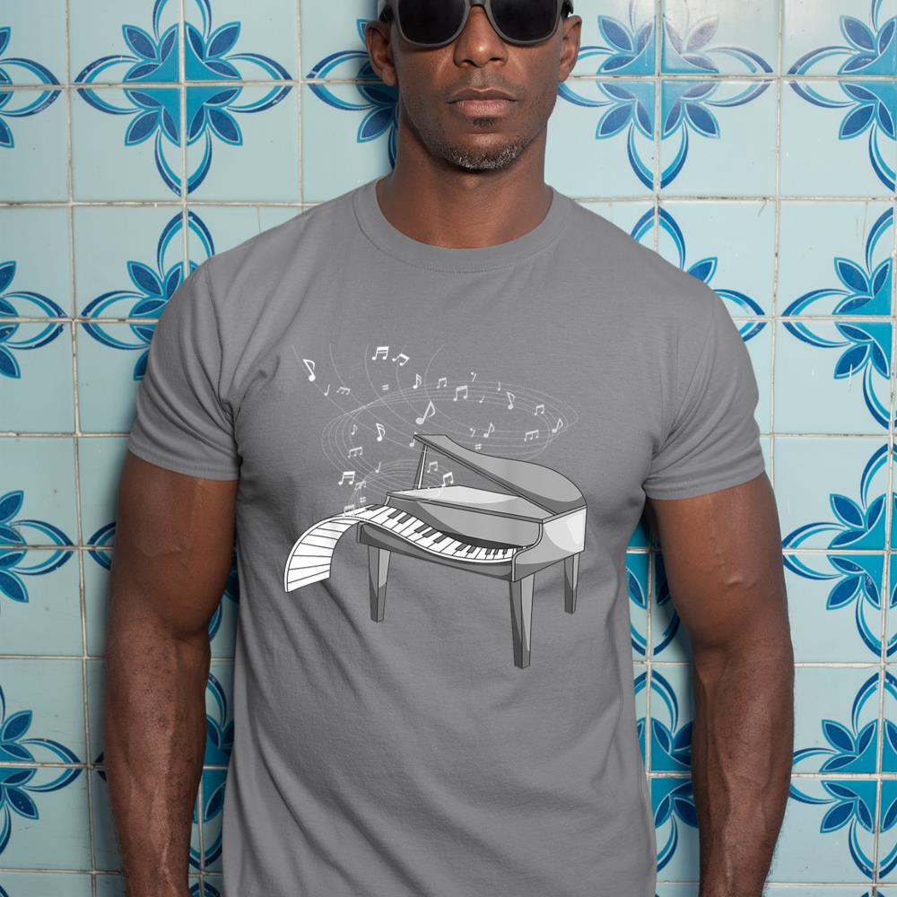 Music Notes Pianist Classical Musical Instrument Piano T-Shirt