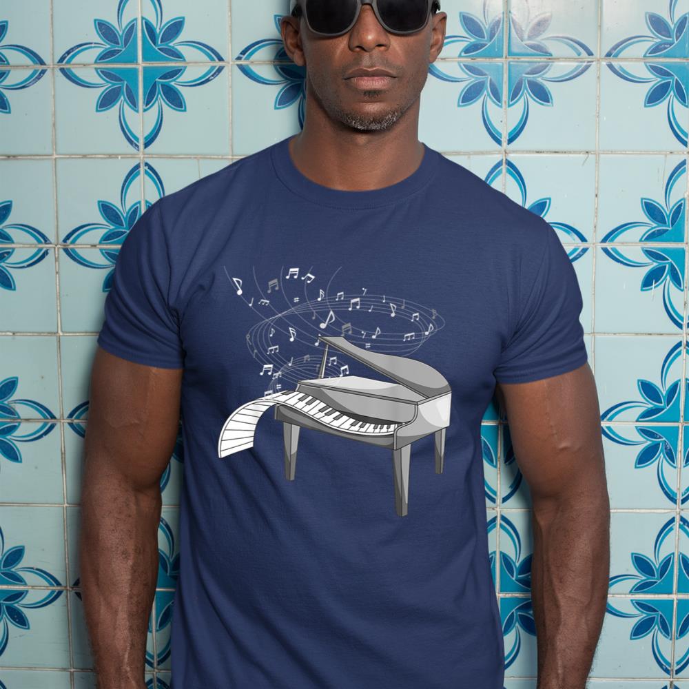 Music Notes Pianist Classical Musical Instrument Piano T-Shirt