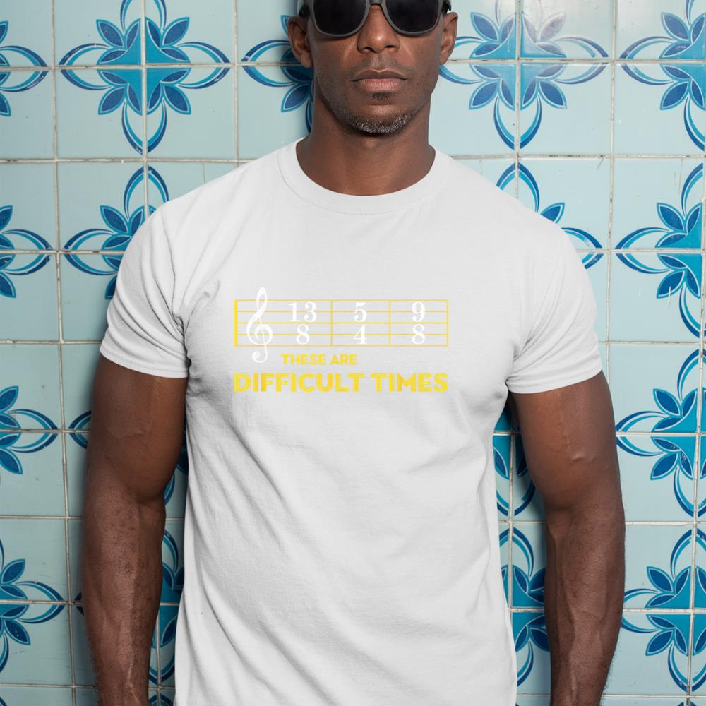 Musician Sheet Music - These Are Difficult Times T-Shirt