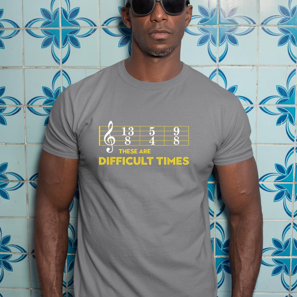 Musician Sheet Music - These Are Difficult Times T-Shirt